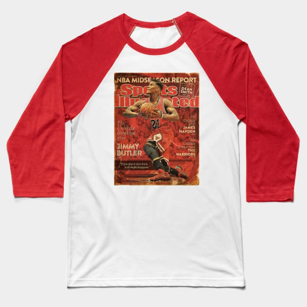 COVER SPORT - SPORT ILLUSTRATED - JIMMY BUTLER THE UNLIKELY BREAKOUT STAR Baseball T-Shirt by FALORI